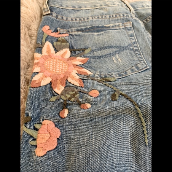 Vintage ABERCROMBIE & FITCH flare/low rise denim jeans size 2 - Picture 4 of 6